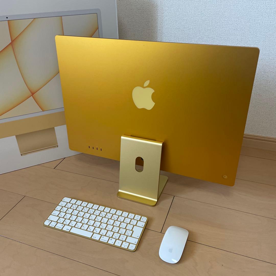 iMac 24インチ M1イエロー 2021 メモリ16GB SSD 256GB