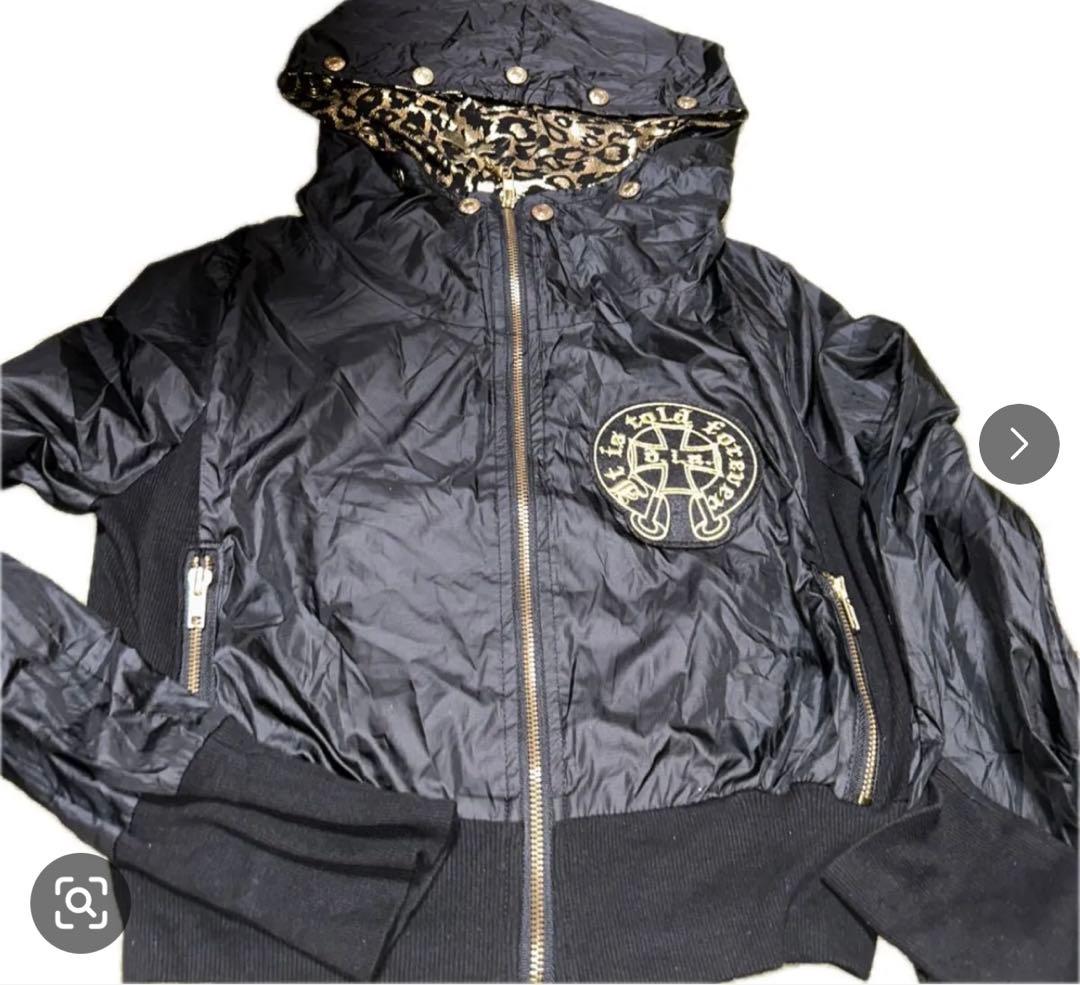 d.i.a★ダイヤ★ブラック★ブルゾン★パーカーアニマル柄xゴールド
