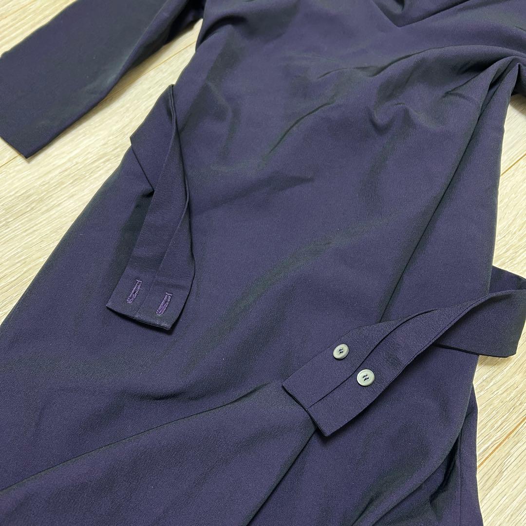 GIGLI ジリ　ロングワンピース　七分袖　タイト　紫　38