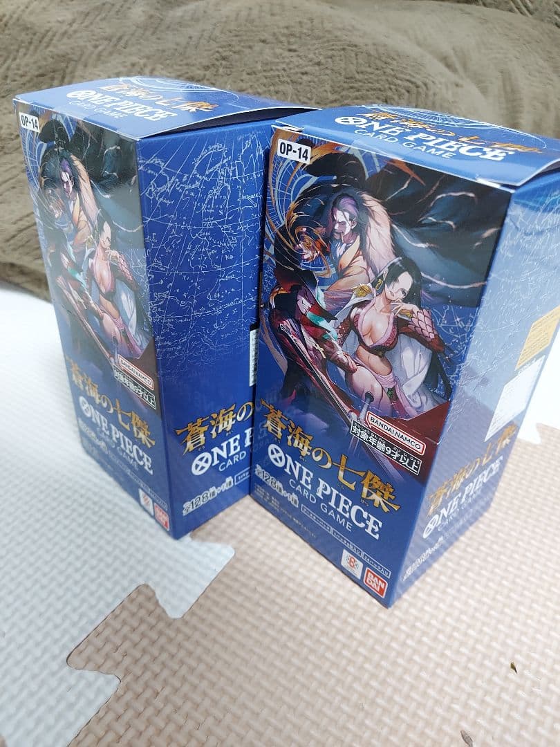 蒼海の七傑　2BOX テープ付き ワンピースカードゲーム OP-14