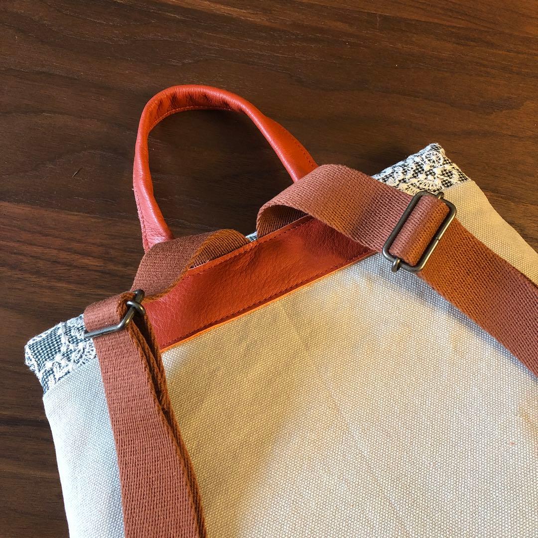 ハンドメイドミニリュック ミナペルホネン forest tile