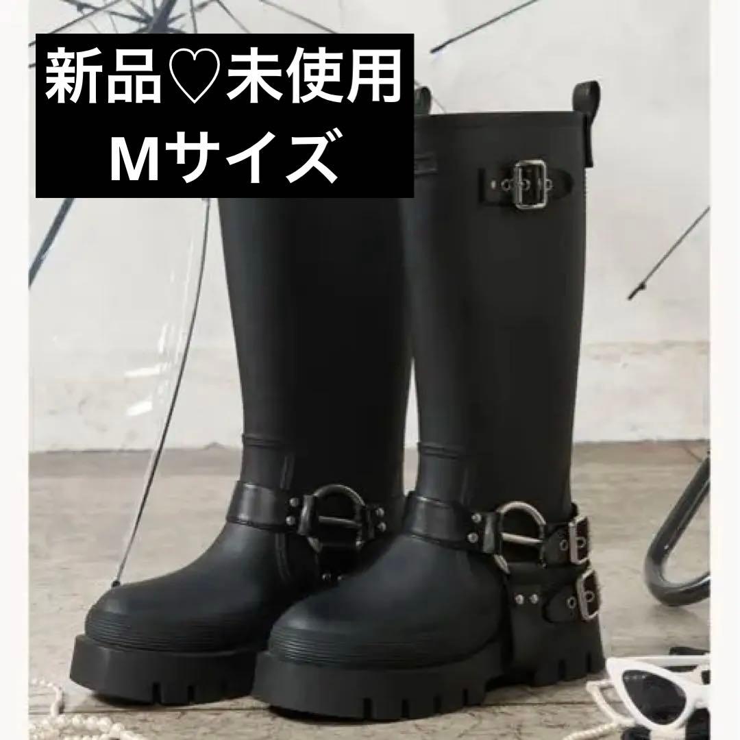 ダーリッチ　ブラック ハーネスラバーブーツ