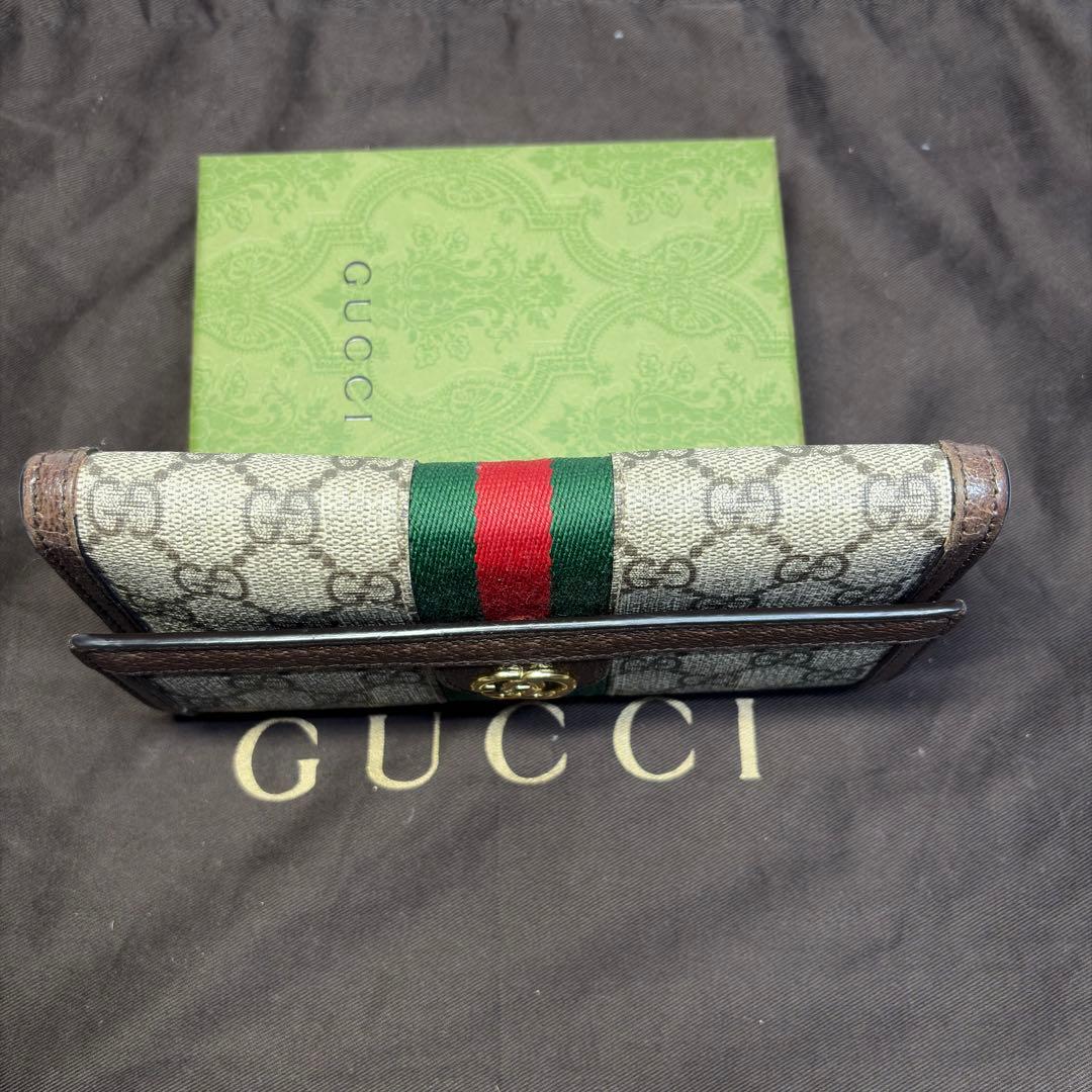 グッチ GUCCI GG 長財布 オフィデア　コンチネンタルウォレット