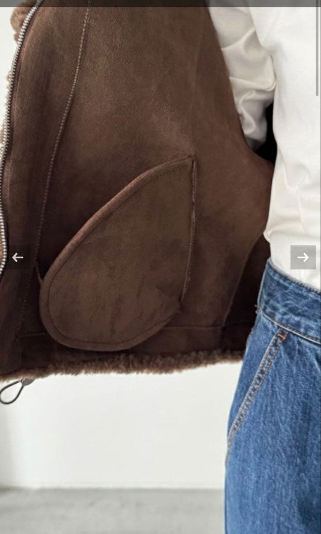 El mar シープボアブルゾン キャナルジーン