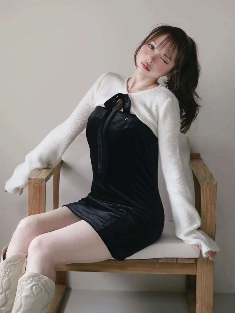 ANDMARY Anita ribbon mini dress ♡ 新品