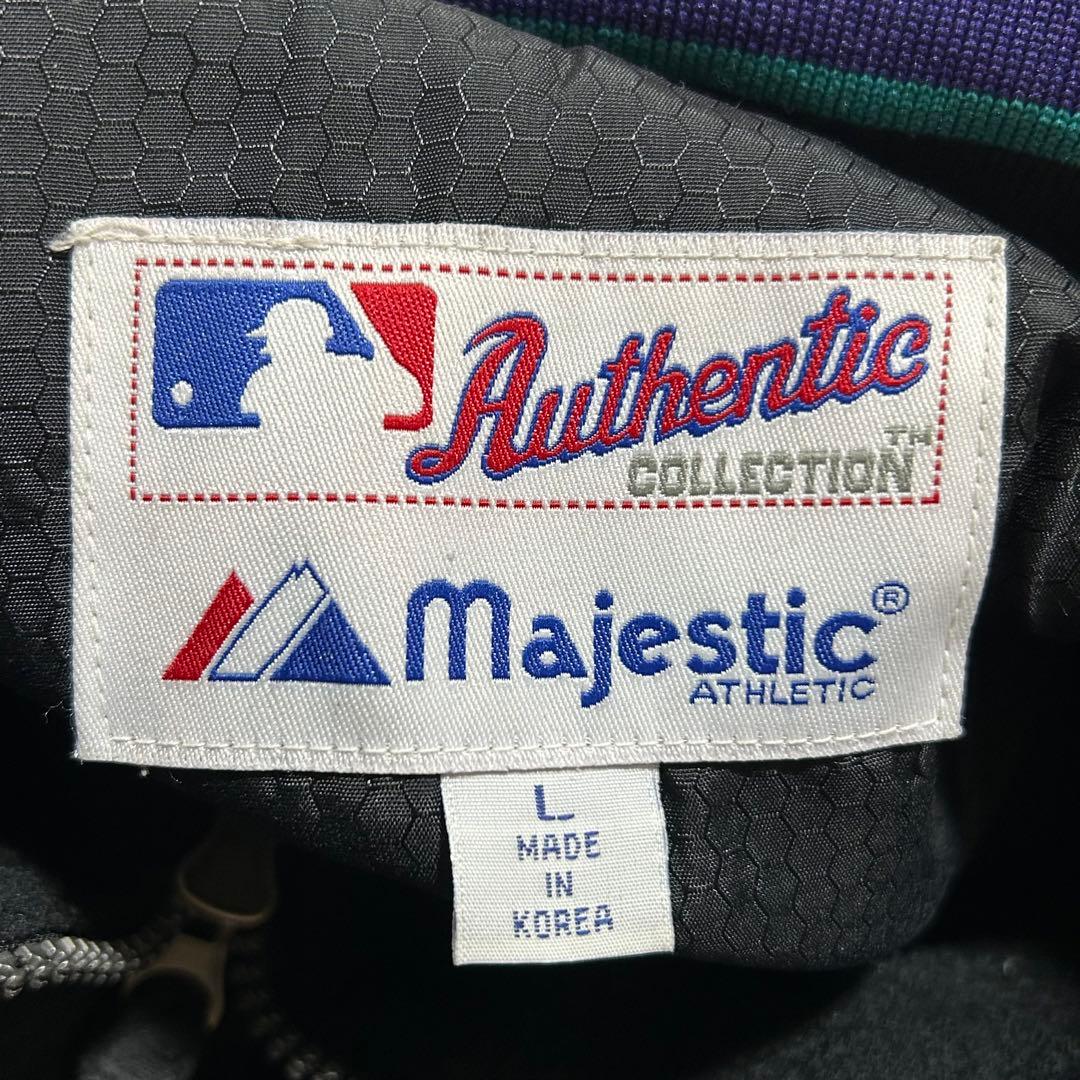 90s〜00s　MLB ダイヤモンドバックス マジェスティック スタジャン　 L