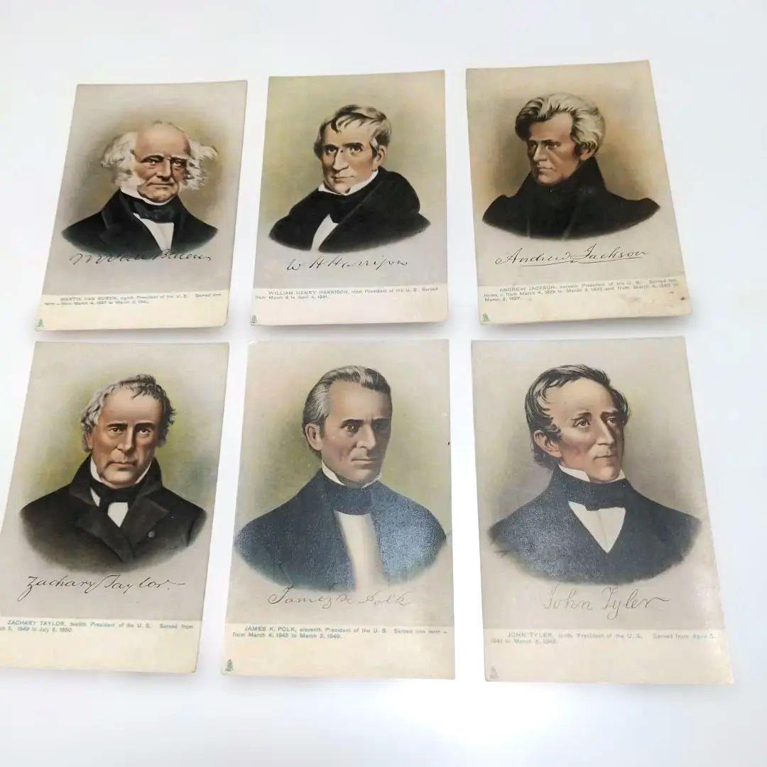 絵はがき　アメリカ　歴代　大統領　1797年〜1901年まで　24枚