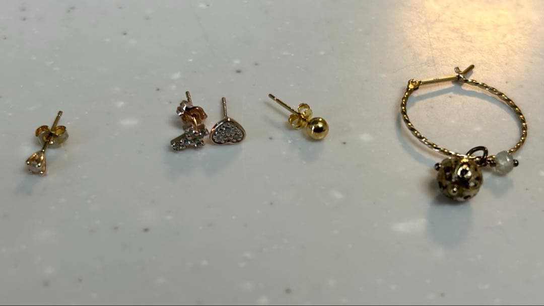 ゴールドピアスまとめ売り　k18 k10