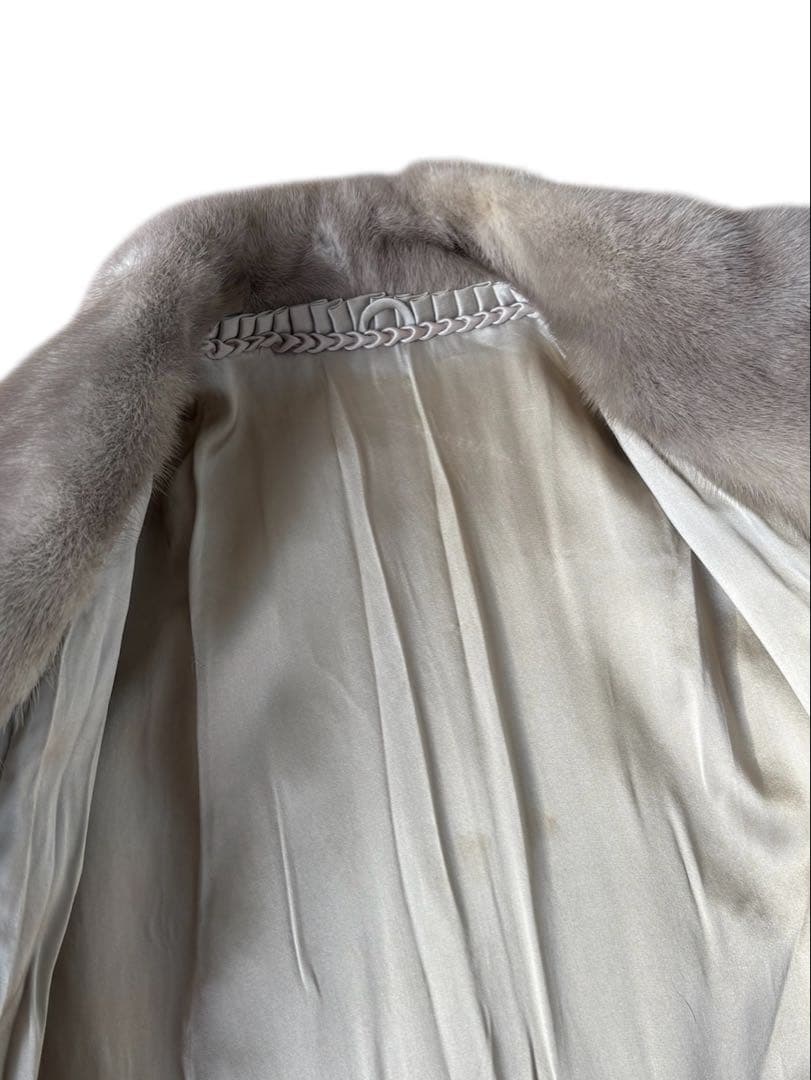 LONDON LABEL ミンク 毛皮 高級ロングコート M相当