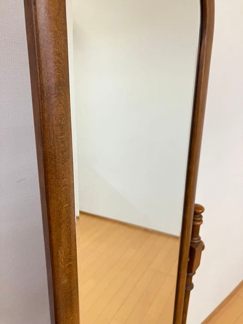 カリモク　コロニアル　姿見　ミラー　ヴィンテージ