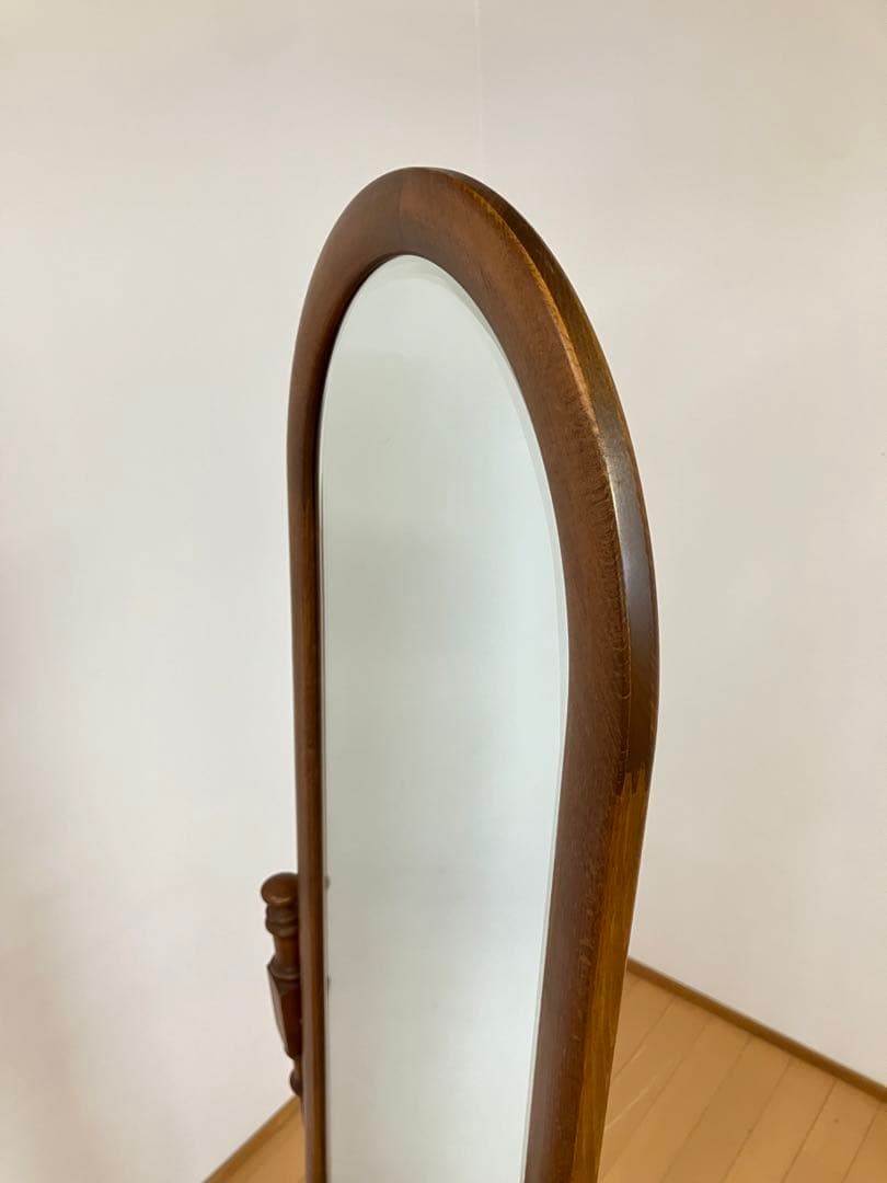 カリモク　コロニアル　姿見　ミラー　ヴィンテージ