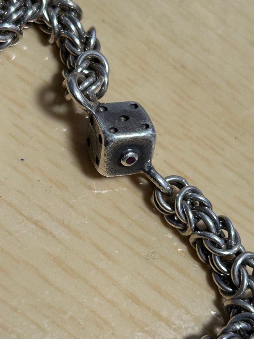 フラットヘッド編み込み ウォレットチェーン