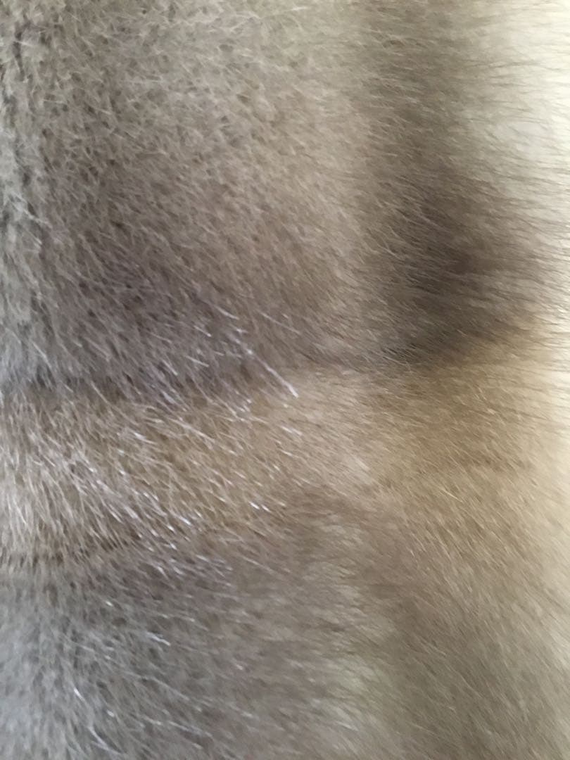 毛皮ミンク.ダウンデザインロングコート美品