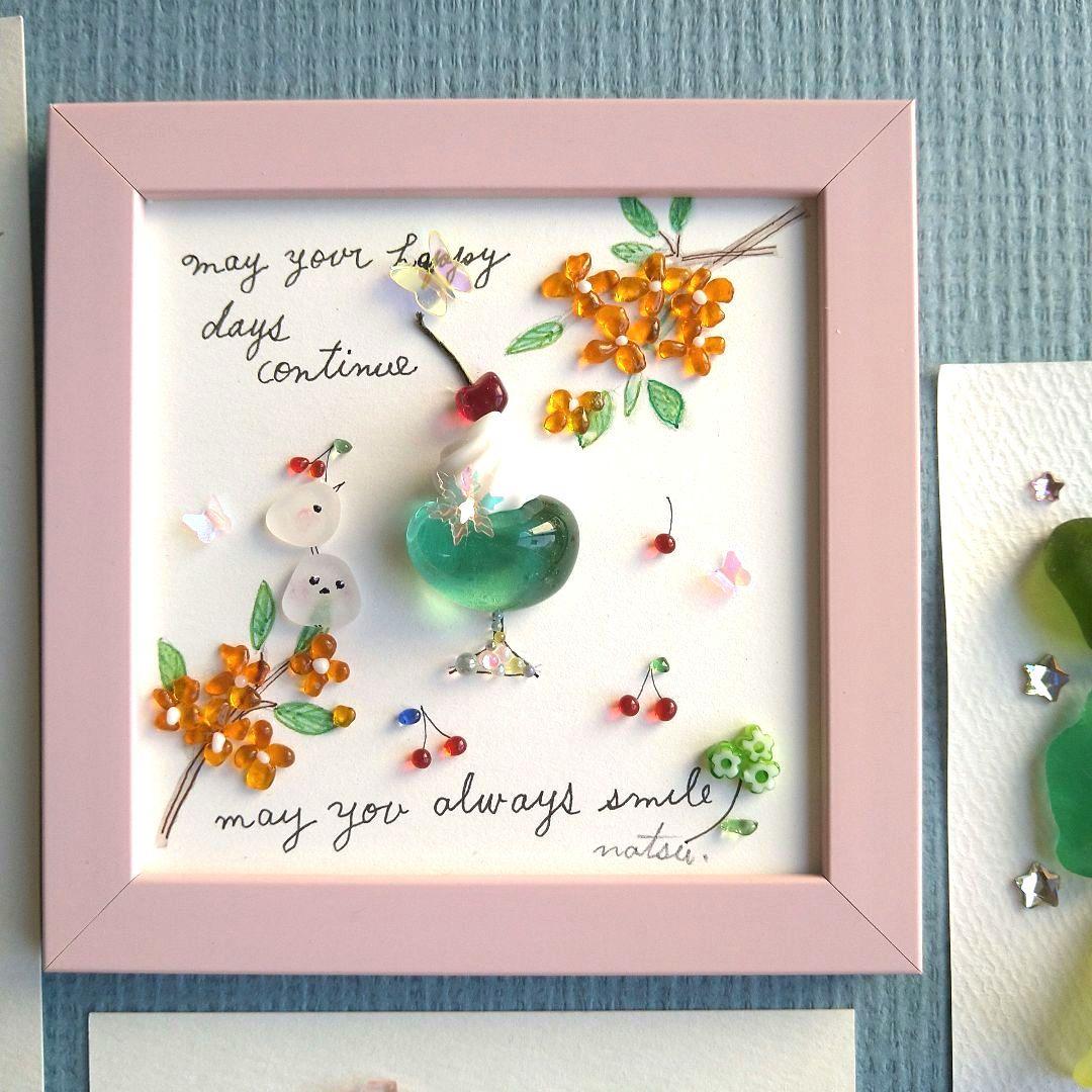 シーグラスアート　専用です。5点