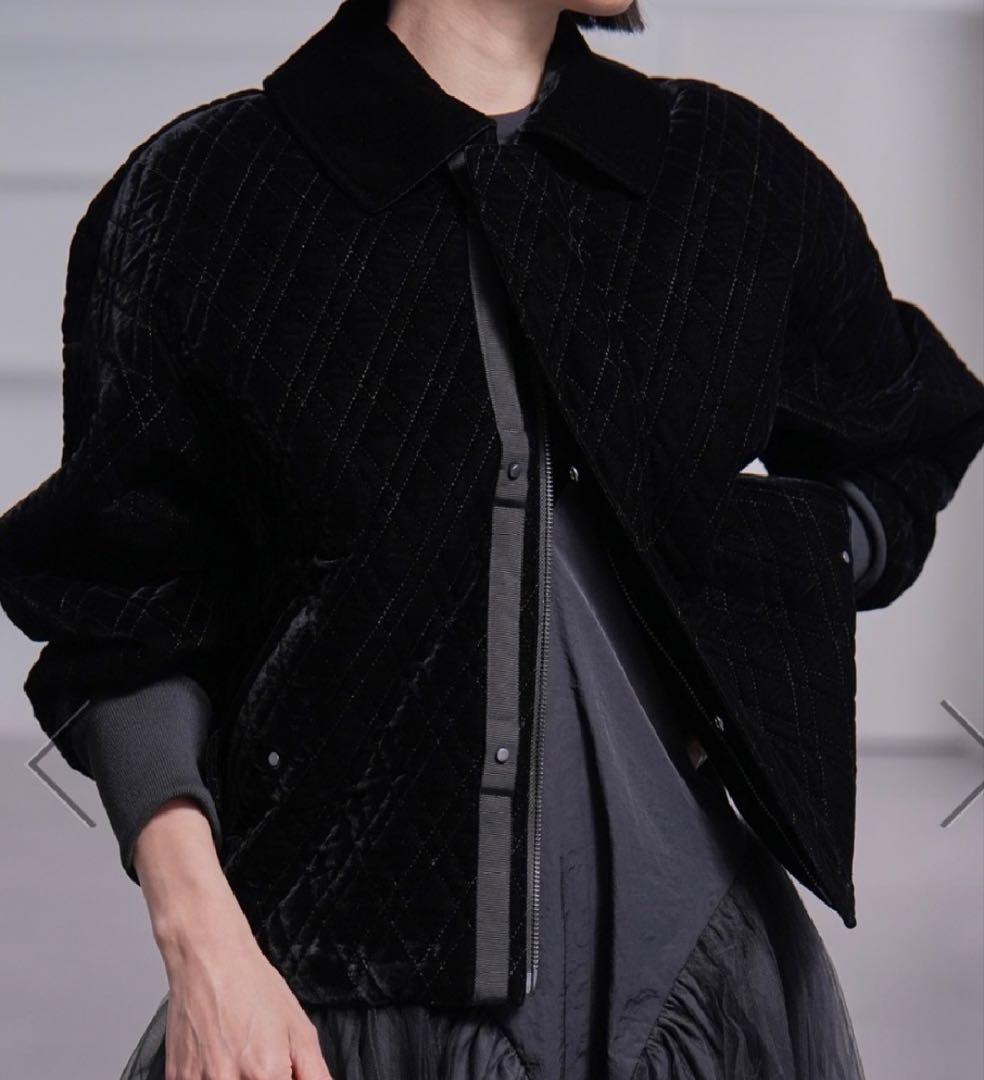 お値下げshetokyo シートーキョー 極美品 MA-1 ベルベットキルト 黒