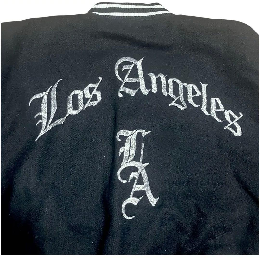 【美品】G-style スタジャン ロス　LA バック　デカロゴ 刺繍　チカーノ