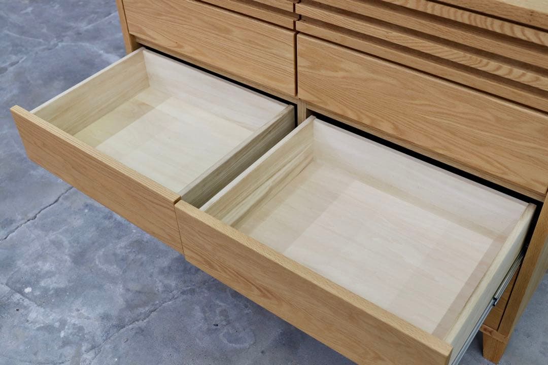 GMIK64○大川家具 バジル チェスト サイドボード リビングボード 整理箪