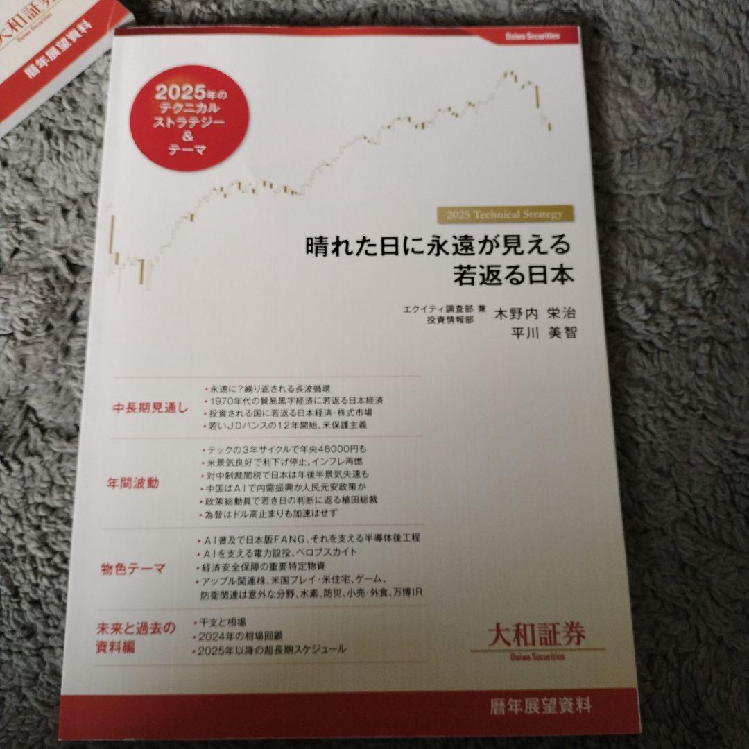 大和証券暦年展望　 2025年