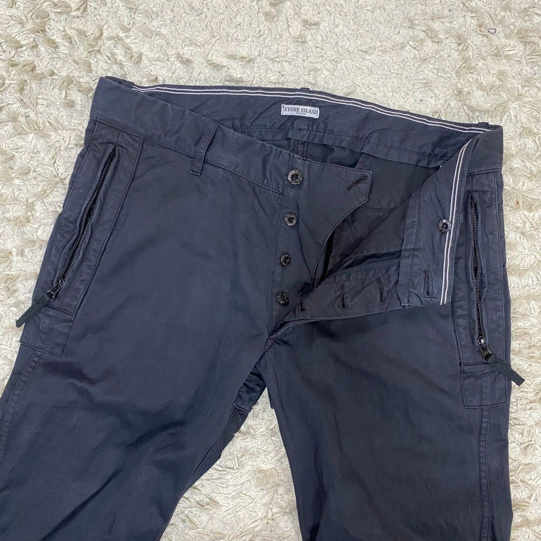 ストーンアイランド　カーゴパンツ　ブラック　50