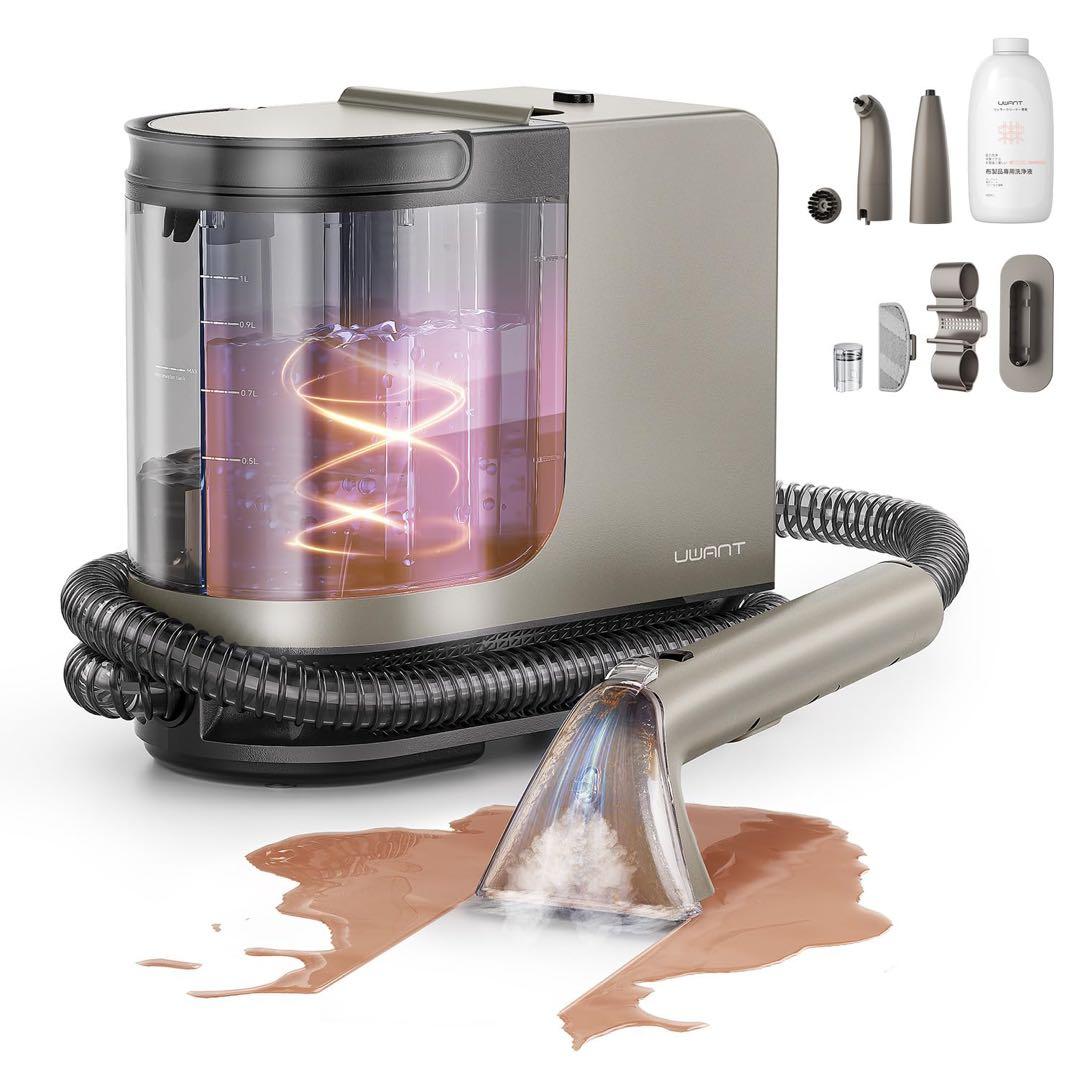 18000Pa超強吸引力　リンサークリーナー　スチームクリーナー 加熱式