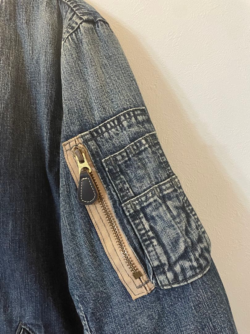 DENIM DUNGAREE シンサレート　MA-1ジャケット　　02