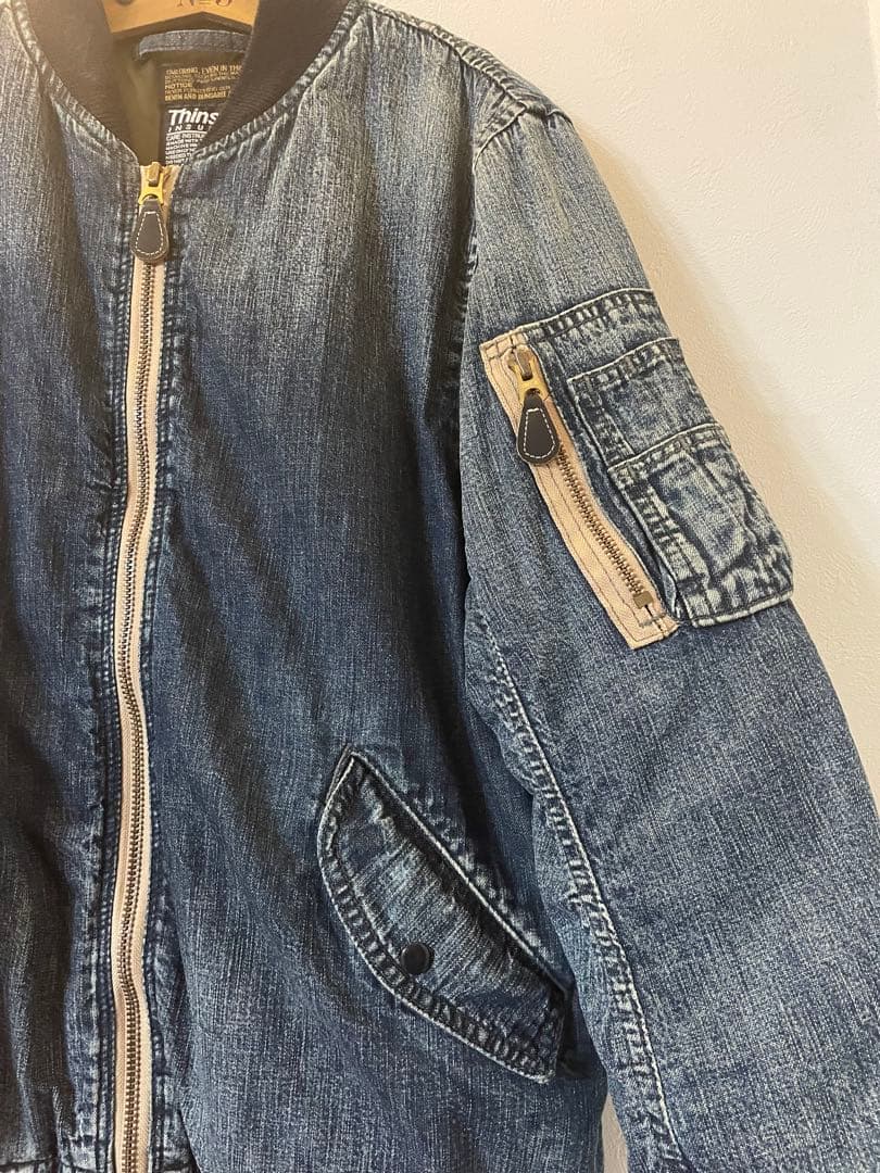 DENIM DUNGAREE シンサレート　MA-1ジャケット　　02