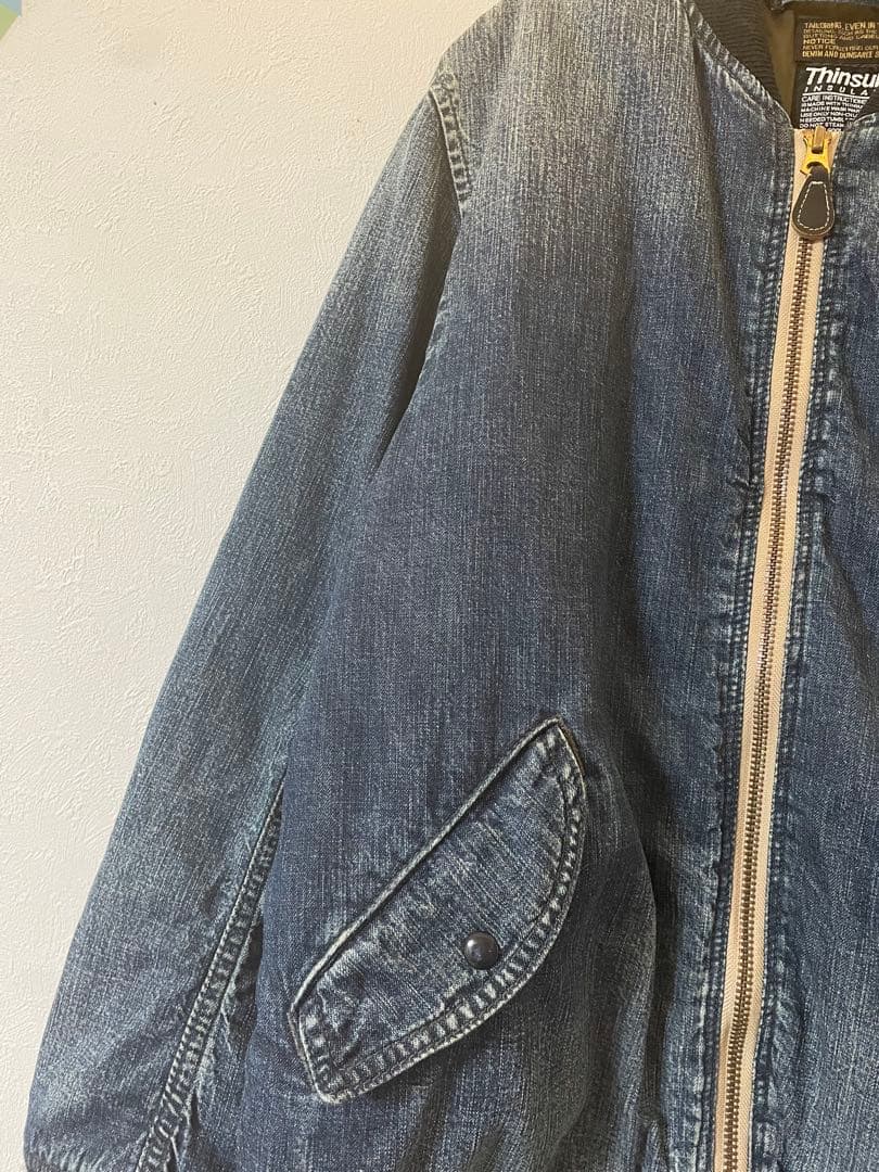 DENIM DUNGAREE シンサレート　MA-1ジャケット　　02