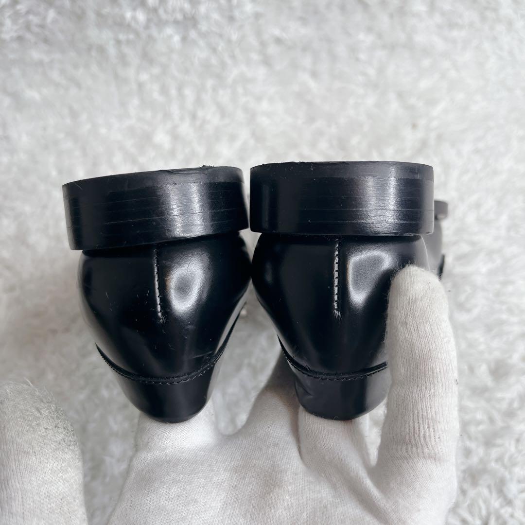 美品 アレキサンダーマックイーン スタッズ 革靴 ローファー ポインテッドトゥ