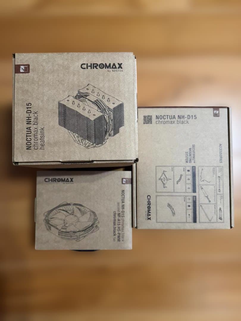 【美品】NOCTUA NH-D15 chromax.black CPUクーラー