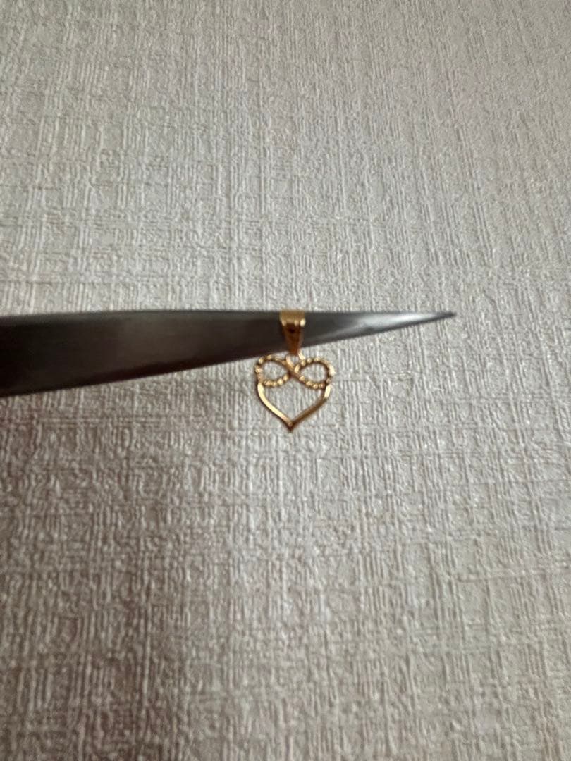 k18ハート♡ネックレストップ♡新品未使用