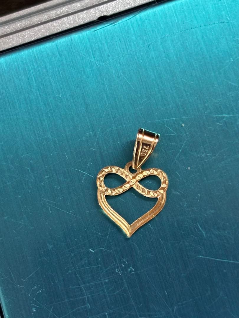 k18ハート♡ネックレストップ♡新品未使用