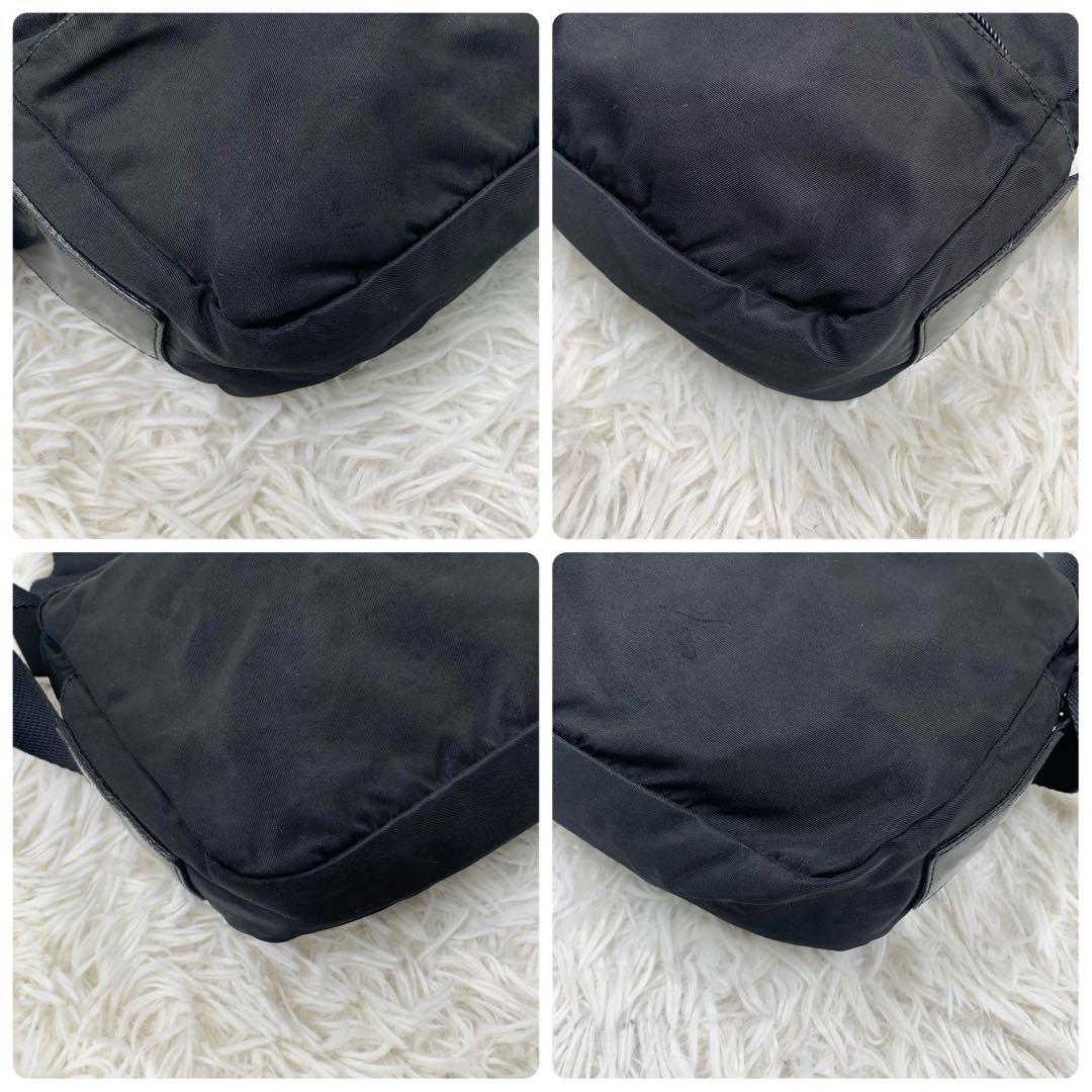 【✨美品✨】プラダ カメラバッグ 三角ロゴ ナイロン レザー ブラック