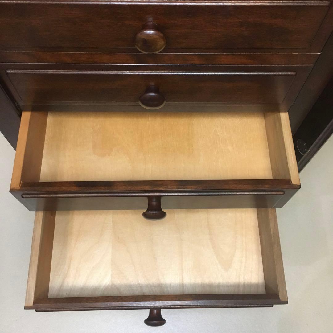 希少 松本民芸家具 チェスト 箪笥 タンス 6段 民芸家具 送料無料