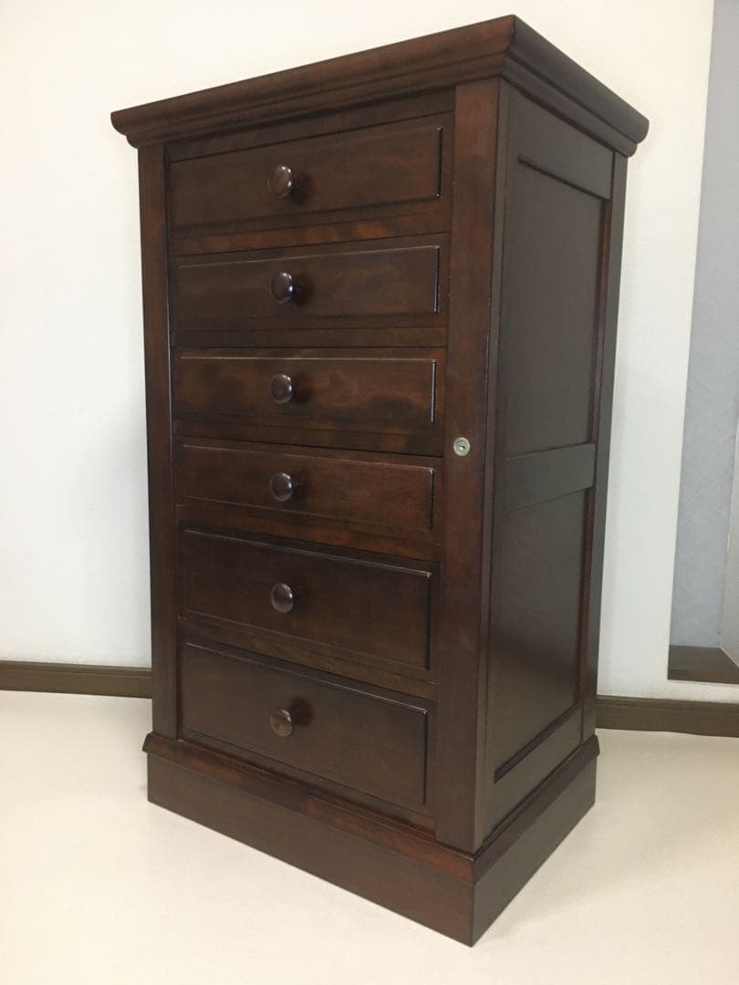 希少 松本民芸家具 チェスト 箪笥 タンス 6段 民芸家具 送料無料