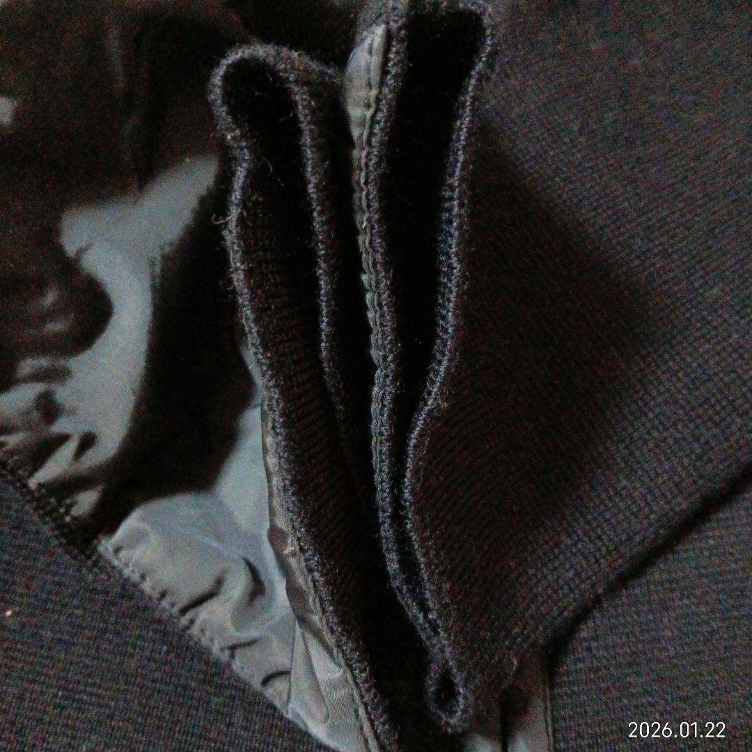 美品　プラダ　ウール　リブ　ジップアップ　ジャンパー