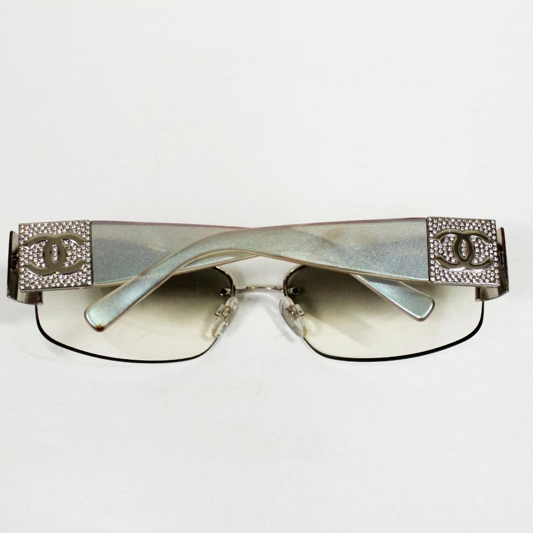 激レア 美品 シャネル サングラス ココマーク ラインストーン CHANEL