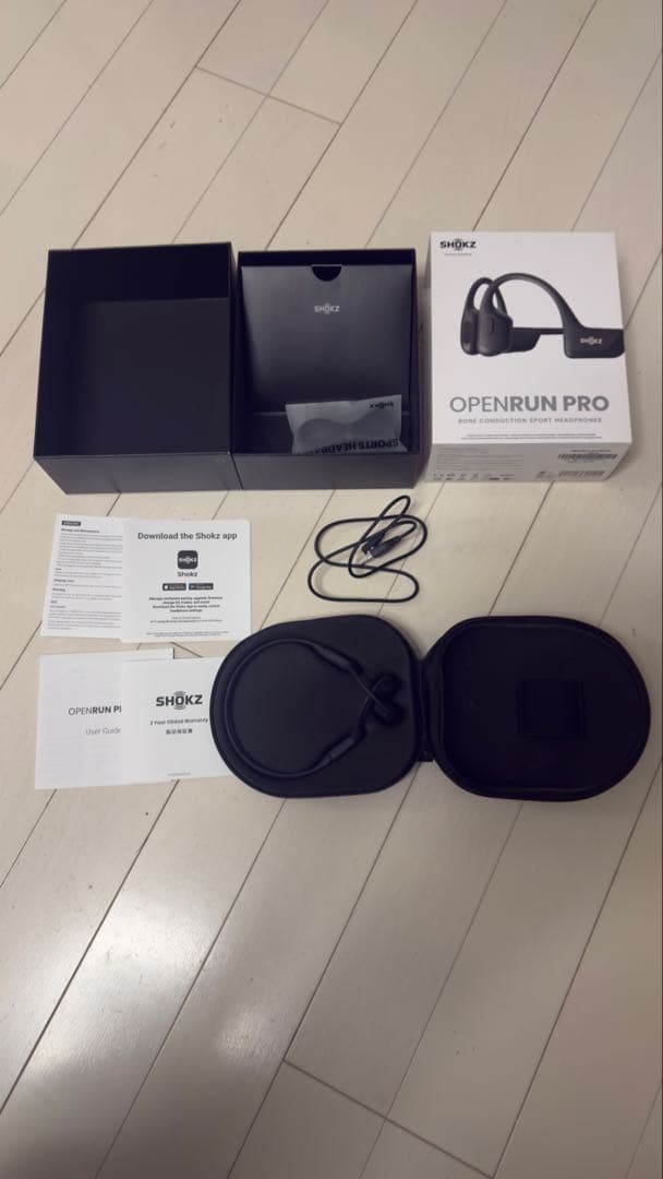 骨伝導イヤホン Shokz OpenRun Pro ケース不備あり