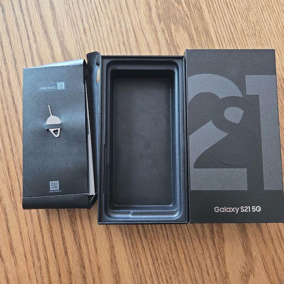 GalaxyS21 5G ギャラクシー（箱、充電ケーブル付き）