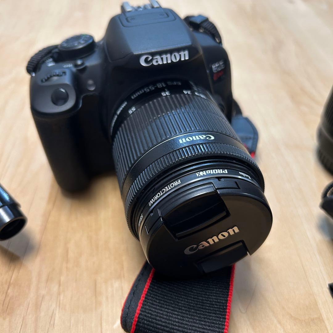 Canon EOS Kiss X7i ダブルズームキット・三脚・リモコン他付属