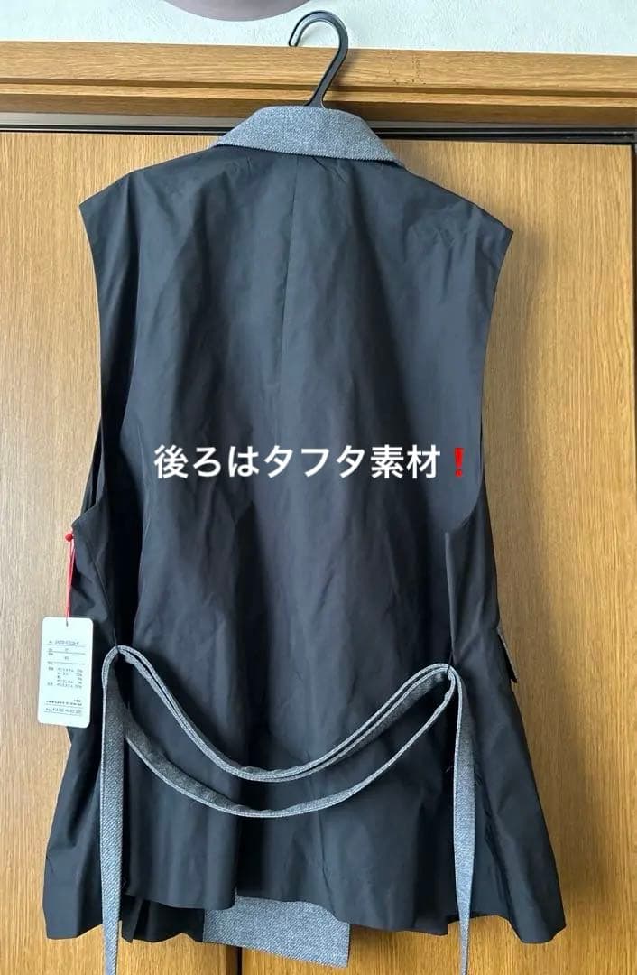 ✽akane グレー ブラック ダブルブレスト ベスト 07