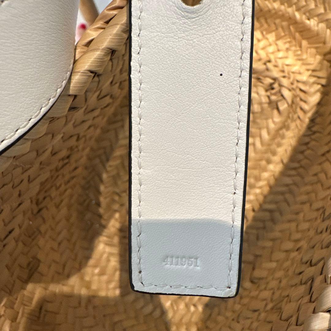 LOEWE ロエベ バスケットバッグ　ホワイト　スモール