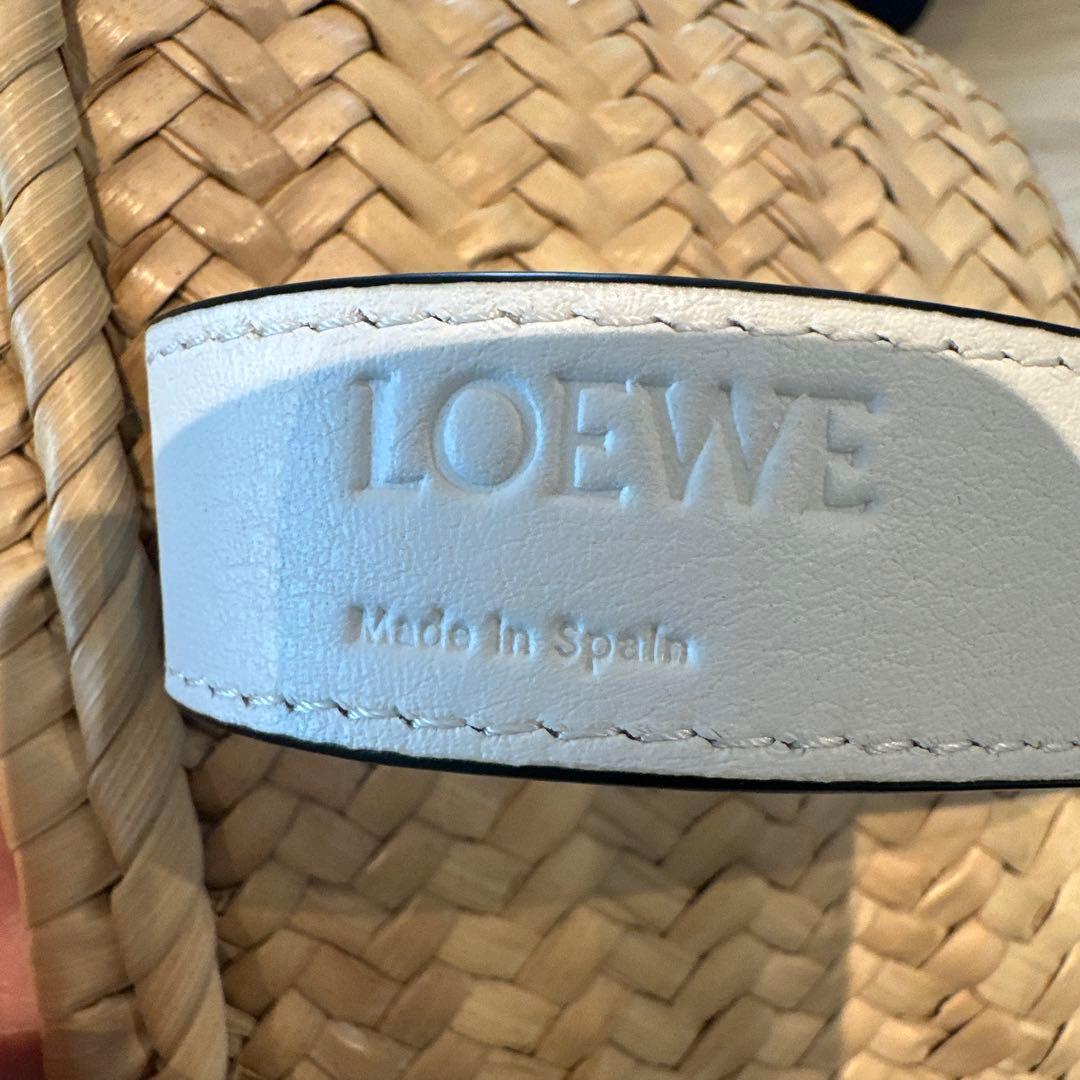 LOEWE ロエベ バスケットバッグ　ホワイト　スモール
