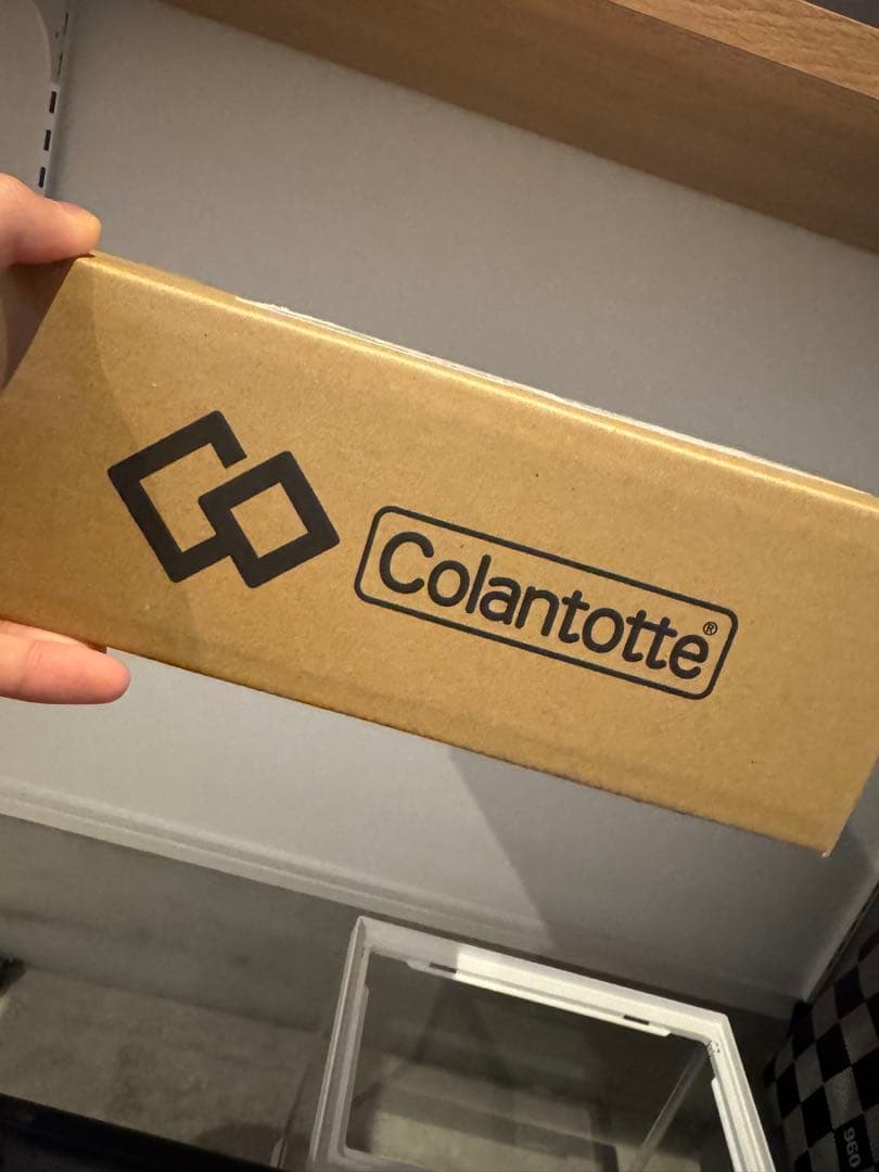 Lierrey ループネックレス グレージュ×ゴールド