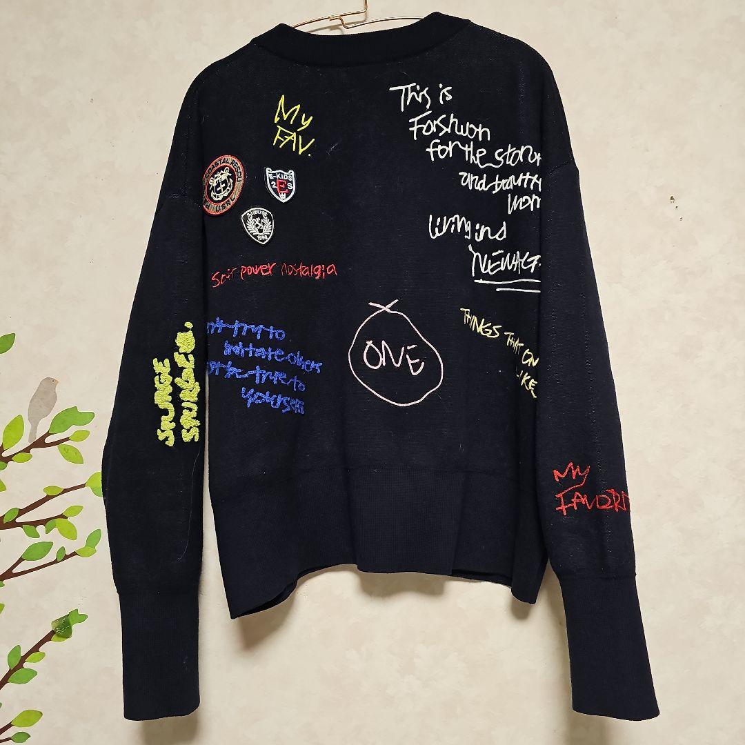 JEANASIS ジーナシス eL＋ おねさん 落書きカーディガン 限定品