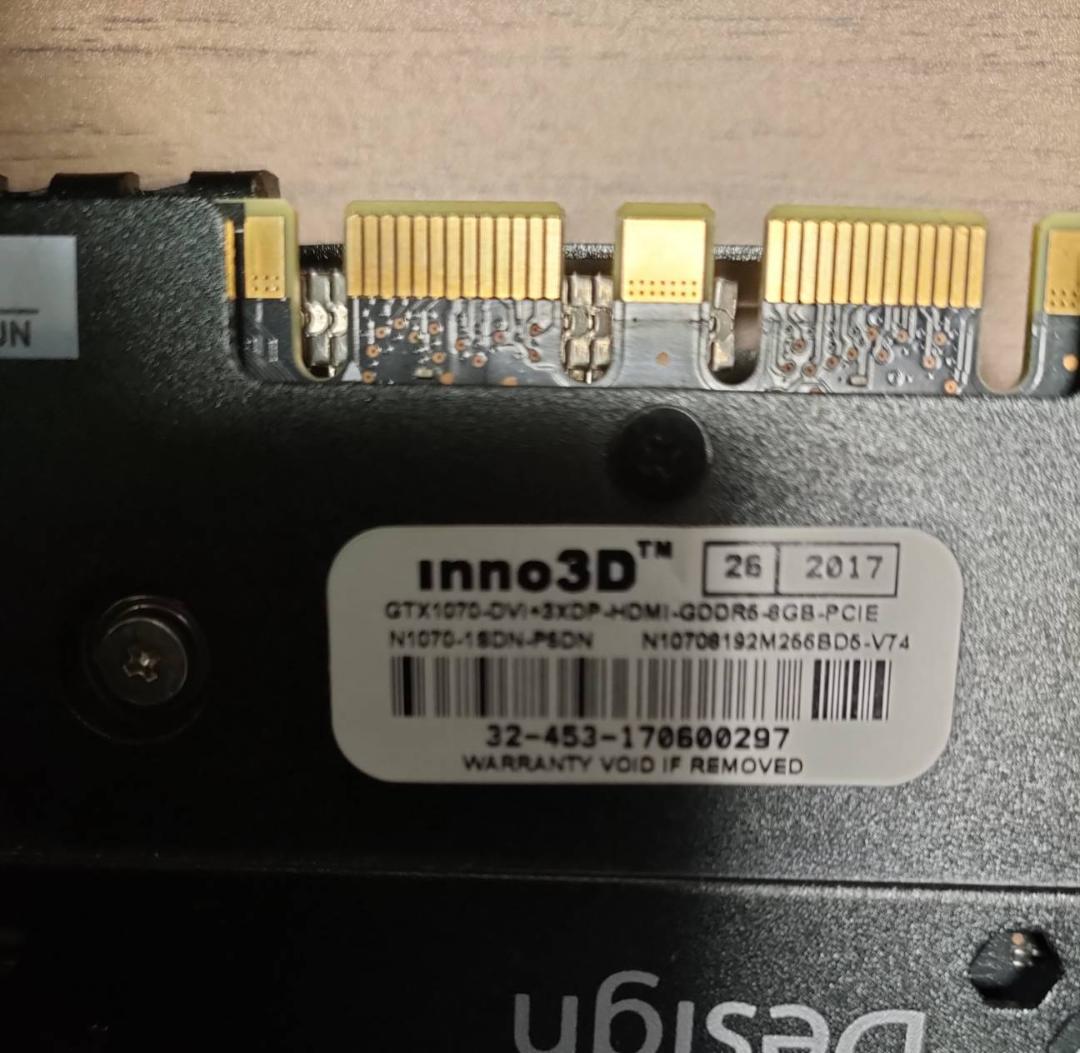 グラフィックボード・グラボ・ビデオカード Inno3D GeForce GTX 1070 TWIN X2