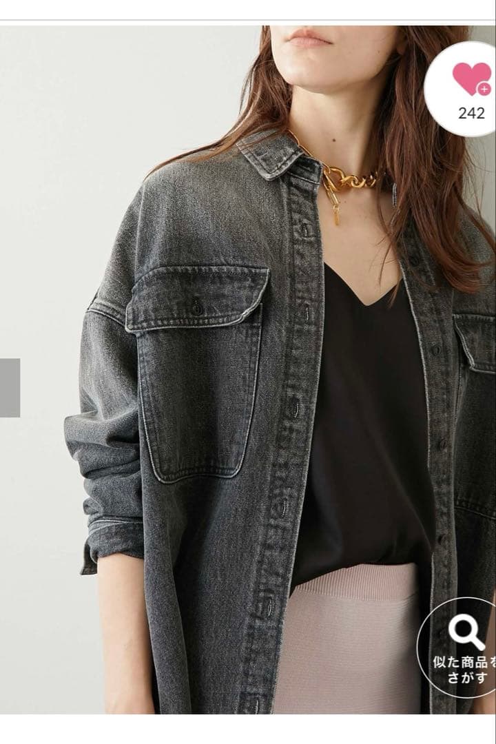 美品★ DENIMシャツワンピース