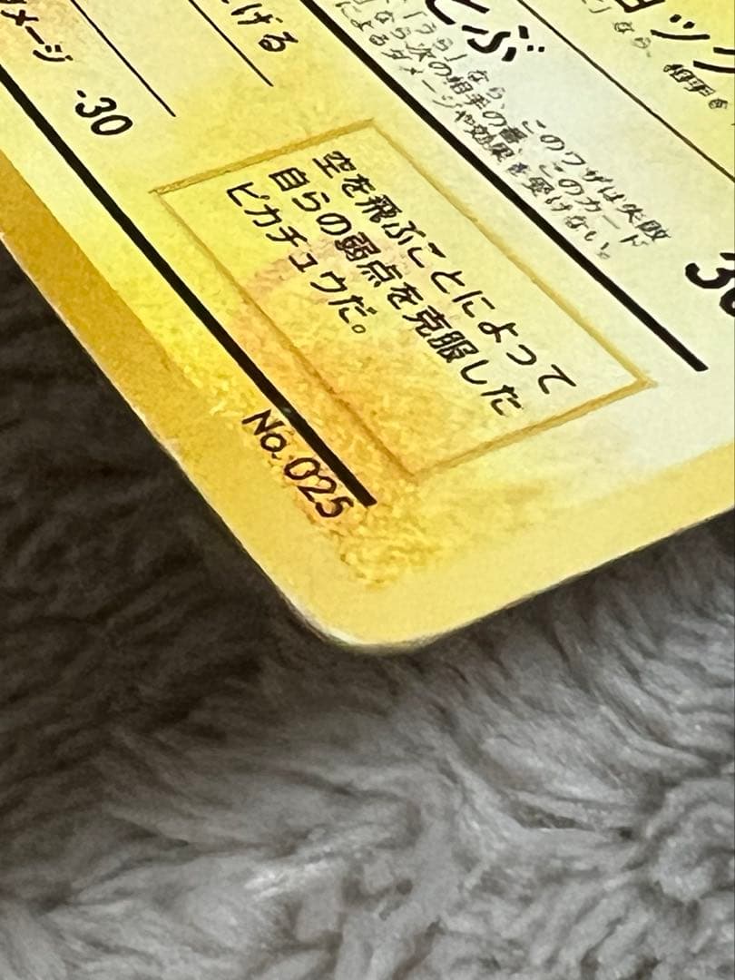 旧裏 ポケカ そらをとぶピカチュウ LV12 NO.025