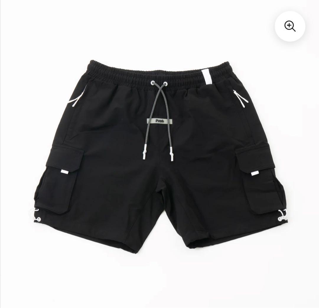 PVOT ブラックカーゴショートパンツ M