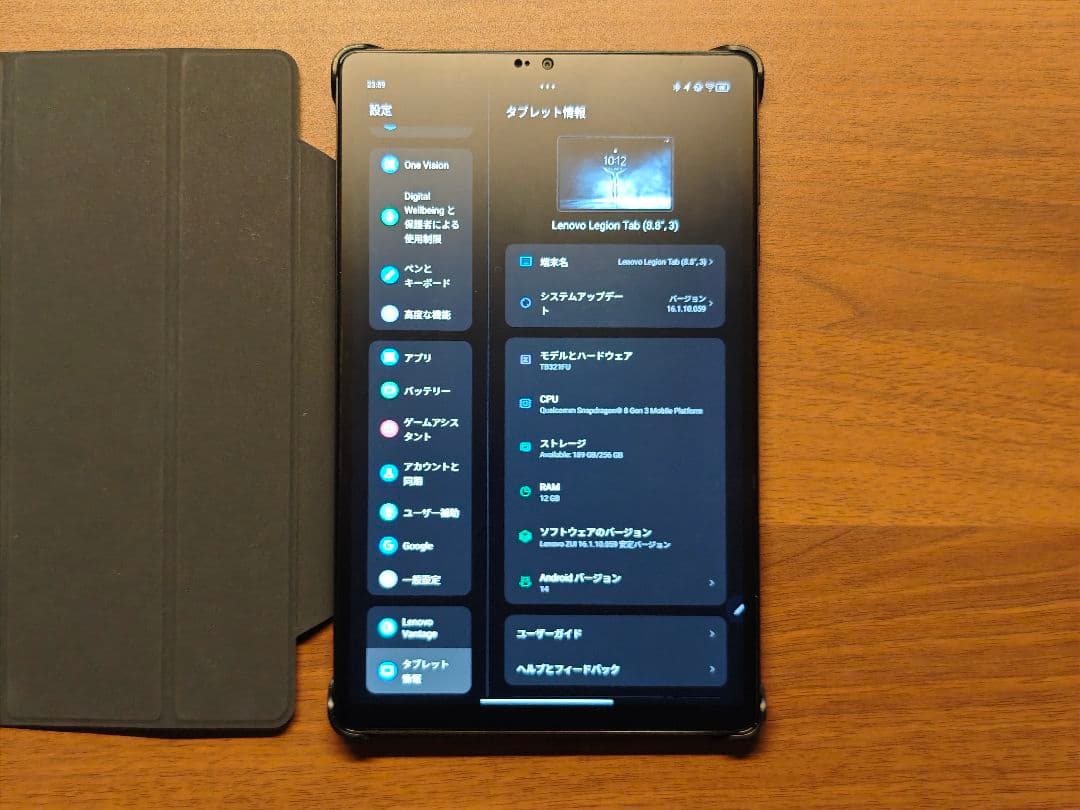 Lenovo Legion Tab (8.8\",3) + 純正ケース・ペンセット