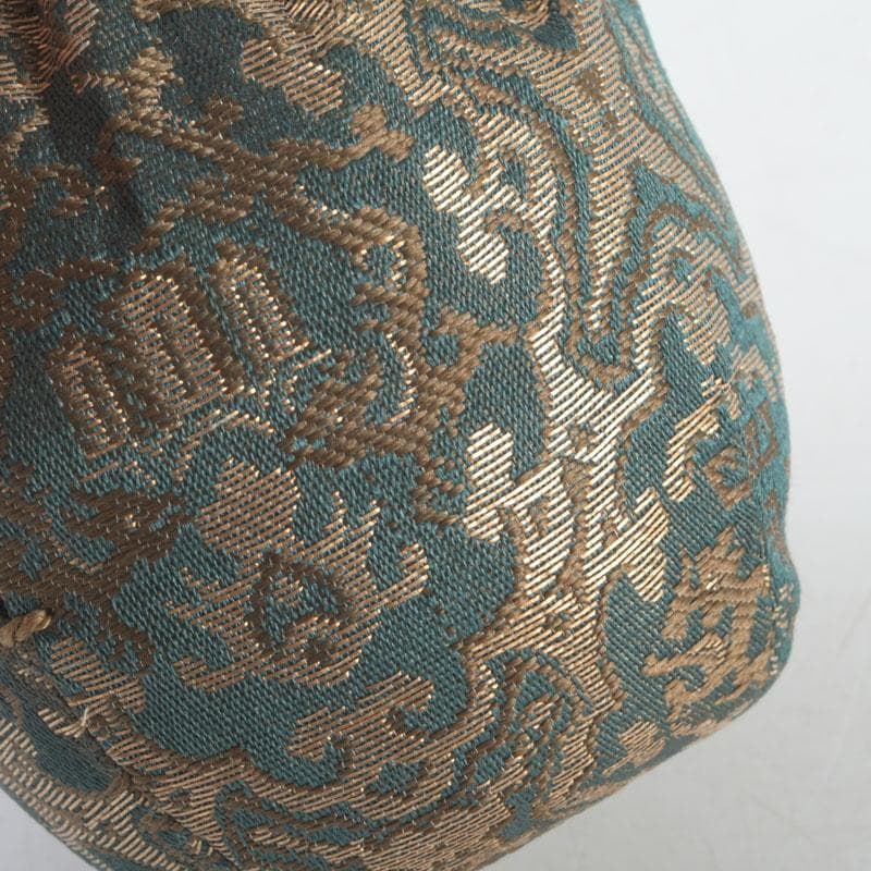 茶道具　瀬戸焼　茶入　銘「松かき」　仕覆付　松尾不染斎極め箱　V　9275